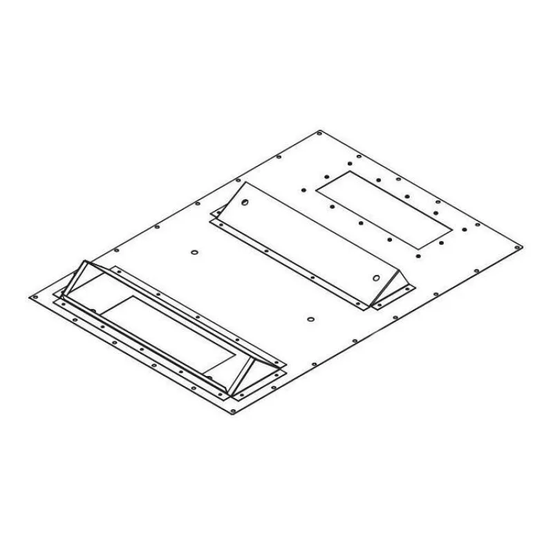 Triton Redukce pro montáž klimatizace X1, X2 600x800 na šířku rozv. II. RAL7035, šedá (RAC-RV-X68-Z6)