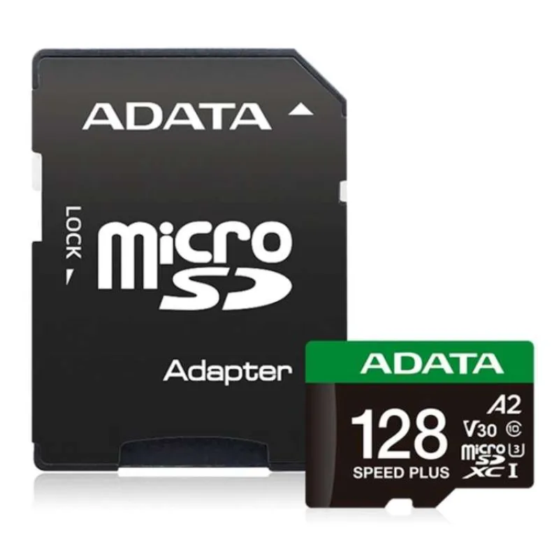 Adata Speed Plus/Micro SD/128GB/UHS-I U3/Class 10/+ Adaptér (UD128GUI3V30A2SP-RA1)