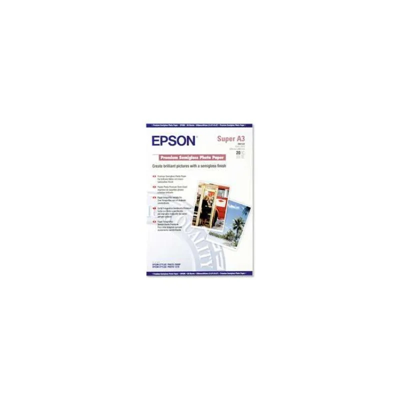 EPSON A3+, Premium Semigloss Photo Paper (20listov) (C13S041328)