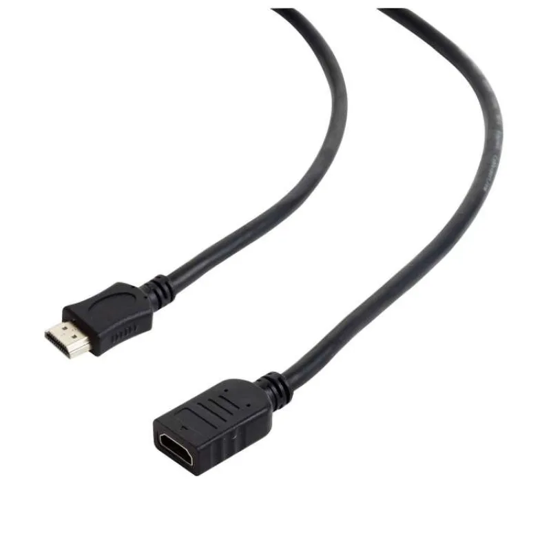 GEMBIRD Kabel HDMI-HDMI 3m, 1.4, M/F stíněný, zlacené kontakty, prodlužovací, černý (CC-HDMI4X-10)