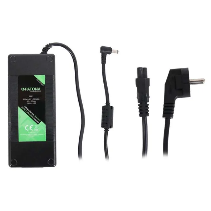 PATONA napájecí adaptér k ntb 19V/9,5A 180W konektor 5,5x2,5mm ASUS PREMIUM/ délka kabelu 2,5 m (PT2632)