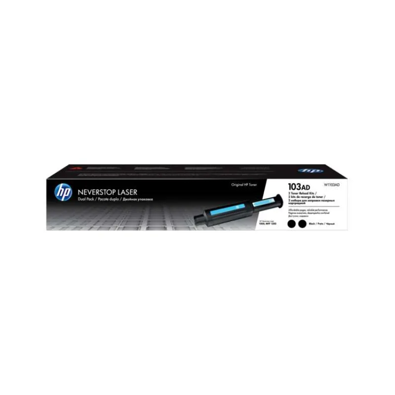 HP originál Neverstop Toner Reload Kit W1103AD, black, HP 103AD, HP Neverstop Laser MFP 1200, 1000, dual pack (W1103AD)