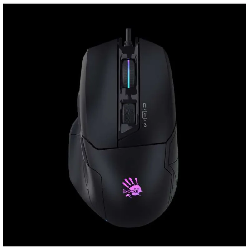 A4tech Bloody Myš W70 Max Activated, podsvícená herní myš, 12000 DPI, USB, Černá (W70 MAX A BK)