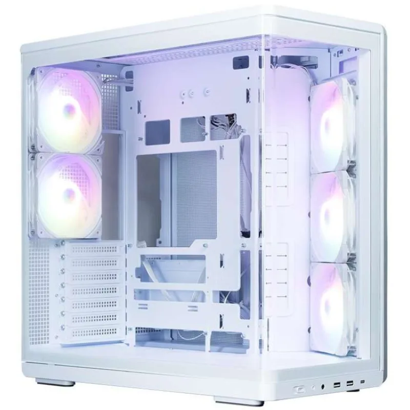 Zalman skříň P60 / ATX / 5x120mm ARGB fan / 2xUSB 3.0 / USB-C / panoramatická / bílá (P60 White)