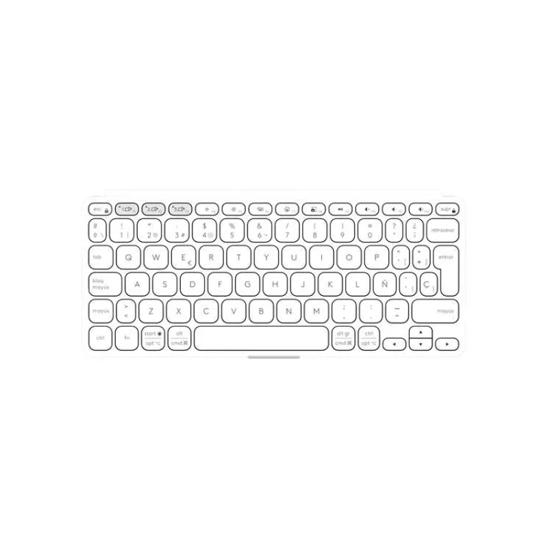Logitech Keys-To-Go 2 - prenosná Bluetooth klávesnica, US - bledošedá (920-012985)