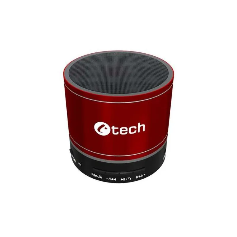 C-TECH reproduktor SPK-08R, bluetooth, baterie, USB-C, červená (SPK-08R)