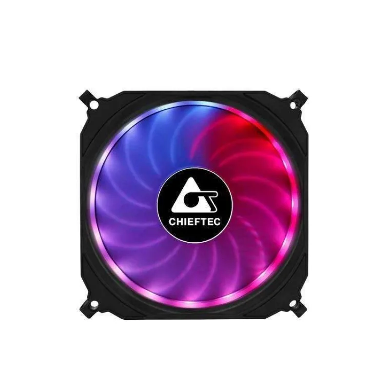CHIEFTEC sada ventilátorů Tornado / 3x 120mm fan / RGB LED / RGB ovladač / Dálkové ovládání / ultratichý 16 dBa (CF-3012-RGB)