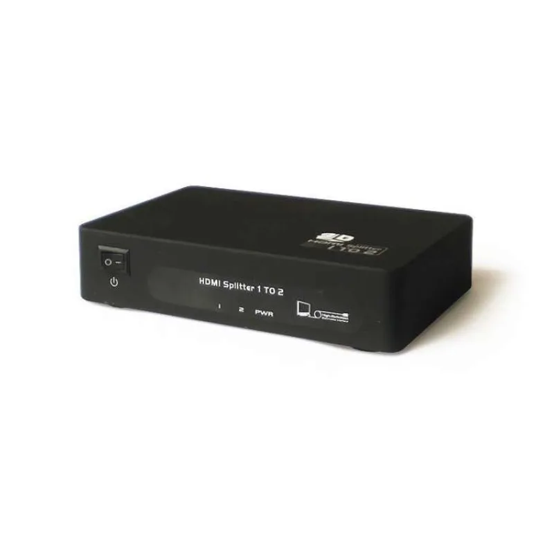 PremiumCord HDMI splitter 1-2 porty kovový s napájením, 4K, FULL HD, 3D (khsplit2b)