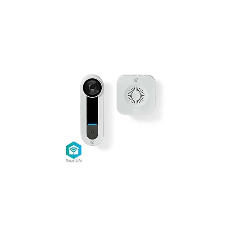 Nedis WIFICDP40CWT - Wi-Fi Smart Domovní Video Telefon | Cloud/ microSD / Onvif | IP65 | snímač pohybu | Bílá (WIFICDP40CWT)