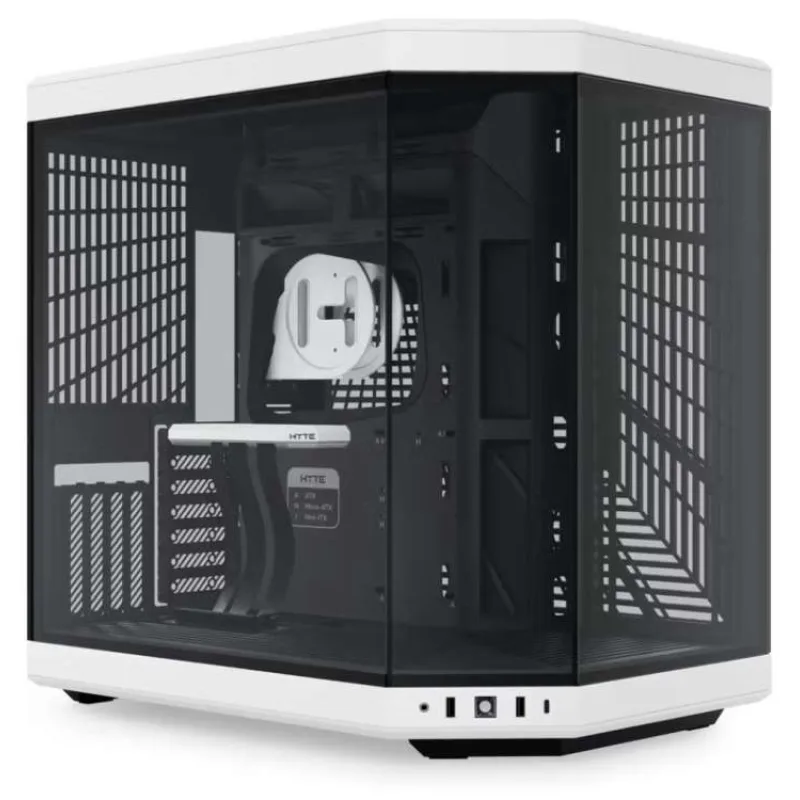 HYTE skříň Y70 Panda / levé a přední sklo / Riser PCIe 4.0 / bez zdroje / 1x USB-C / 2x USB-A / (CS-HYTE-Y70-BW)