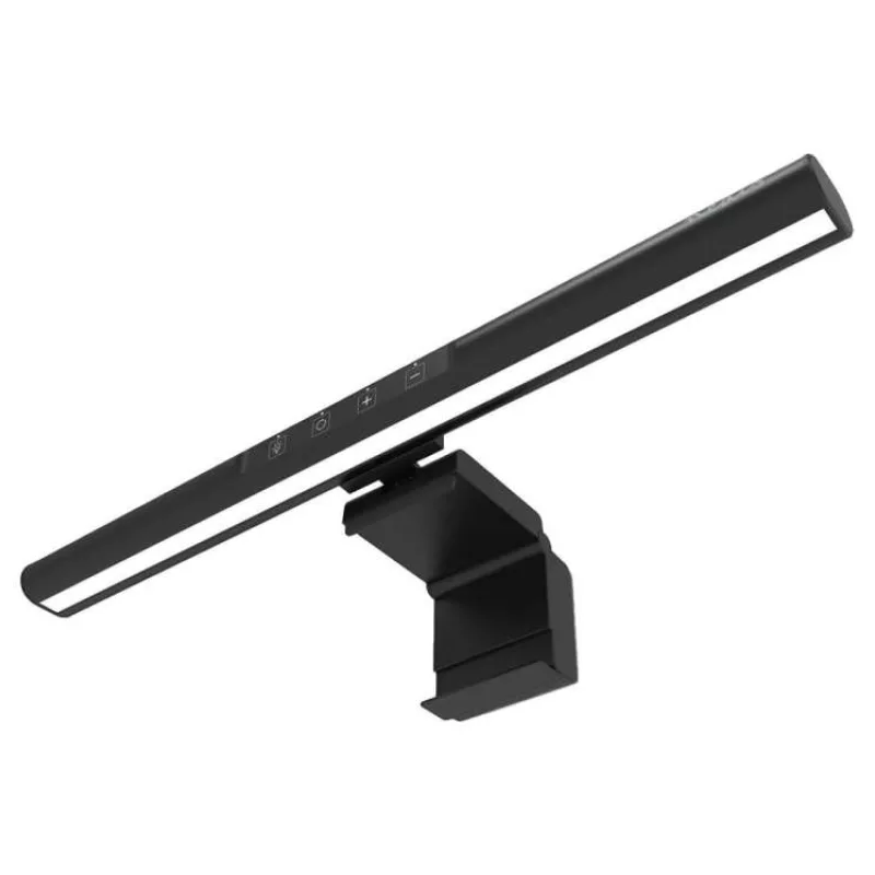 NEDIS LED světlená hliníková lišta pro monitor/ 40 cm/ 60 lm/ 80 LED's/ černá (NBML110BK)