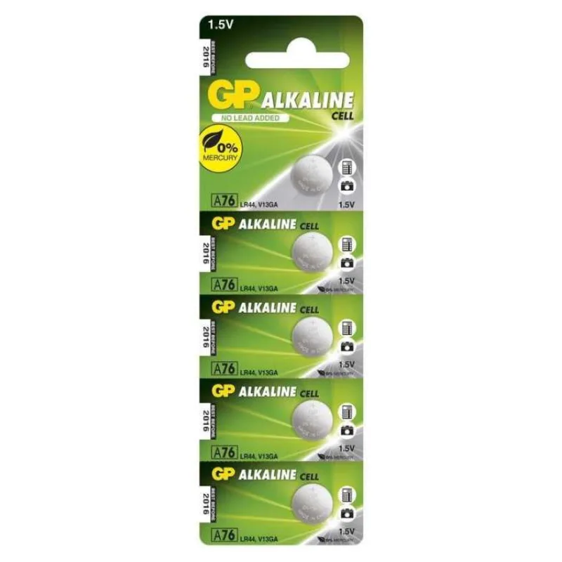 GP LR44 (A76, 11.6 x 5.4 mm) - 5 ks (1041007615)