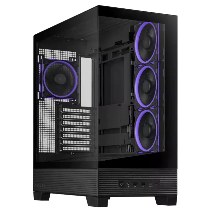 BAZAR - ASUS case A31 PLUS TG ARGB, Mid Tower, Průhledná bočnice, 4x120mm…