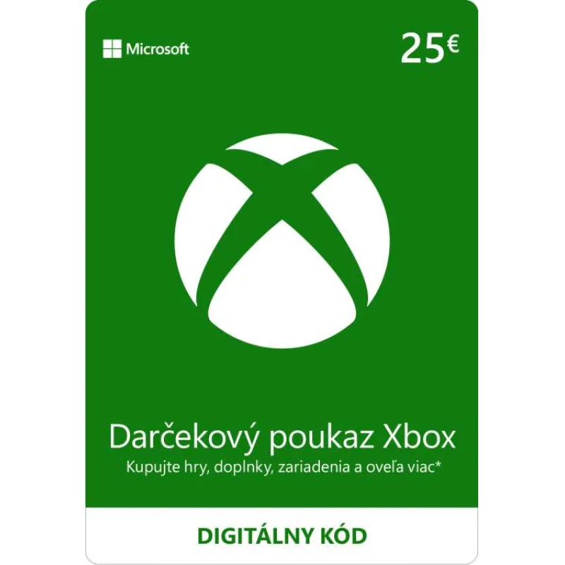 ESD XBOX - Dárková karta Xbox 25 EUR (K4W-02561)