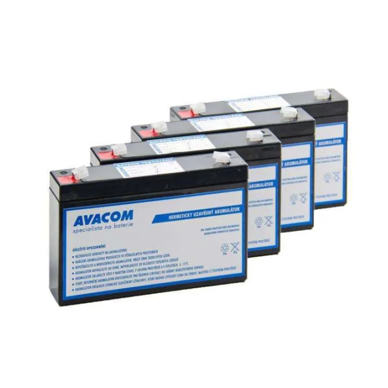 Batériový kit AVACOM AVA-RBC34-KIT náhrada pre renováciu RBC34 (4ks batérií) (AVA-RBC34-KIT)