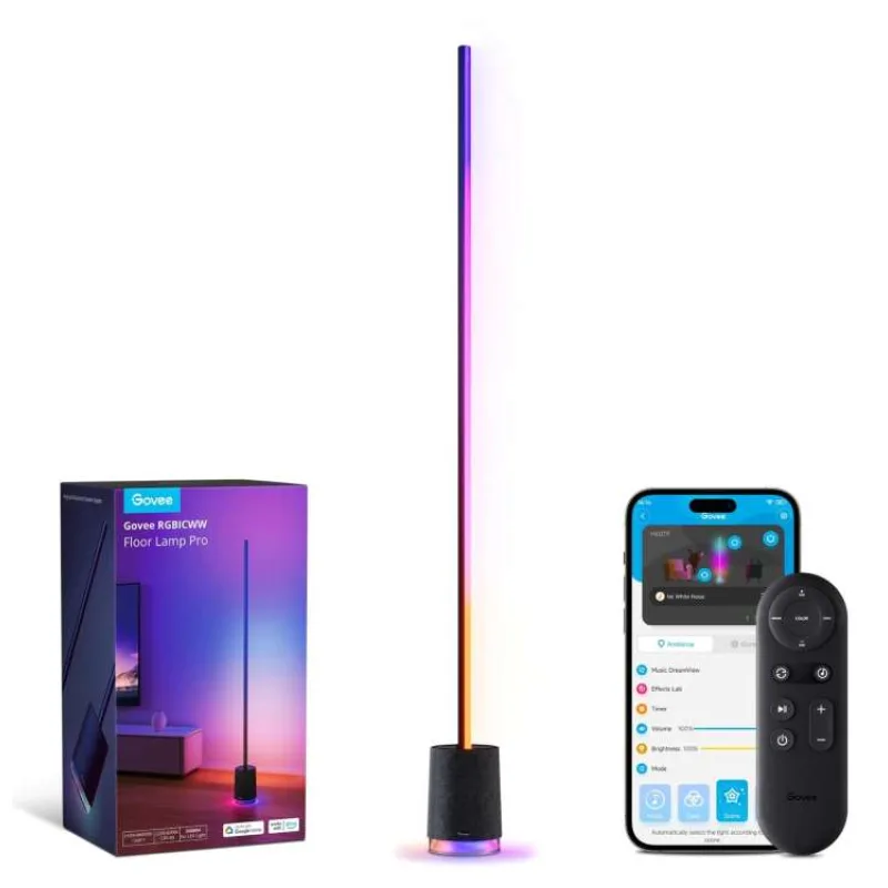 Govee Floor Lamp Pro RGBICWW LED lampa s reproduktorem + ovladač (H6079312)
