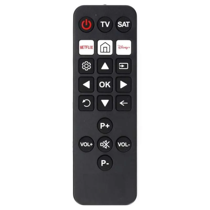 Nedis TVRC23SNBK - Univerzální dálkový ovladač | Předprogramovaný | 2 Zařízení | Infračervený Přenos | Černá (TVRC23SNBK)