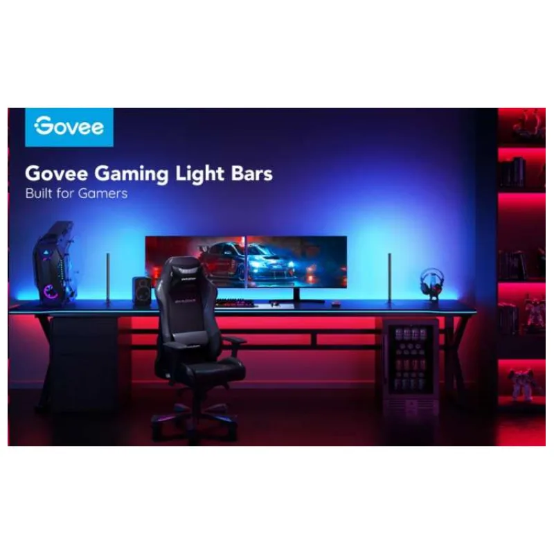 Govee Smart Gaming WiFi LED Panely + Smart Dual ovladač White (H6047123)