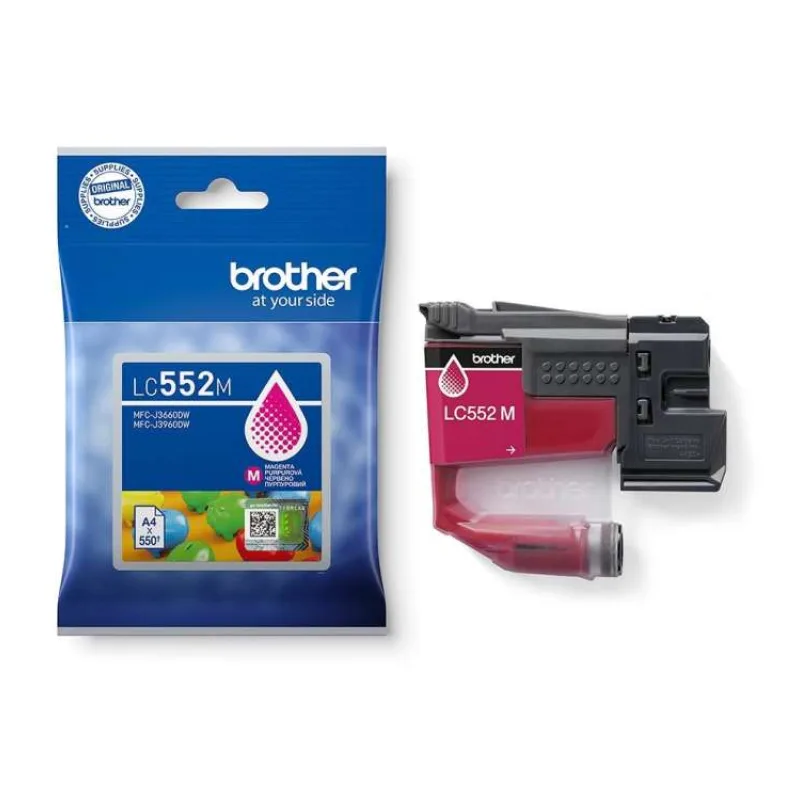 BROTHER INK LC-552M - magenta - cca 550stran, pro MFC-J3660 MFC-J3960 (LC552M)