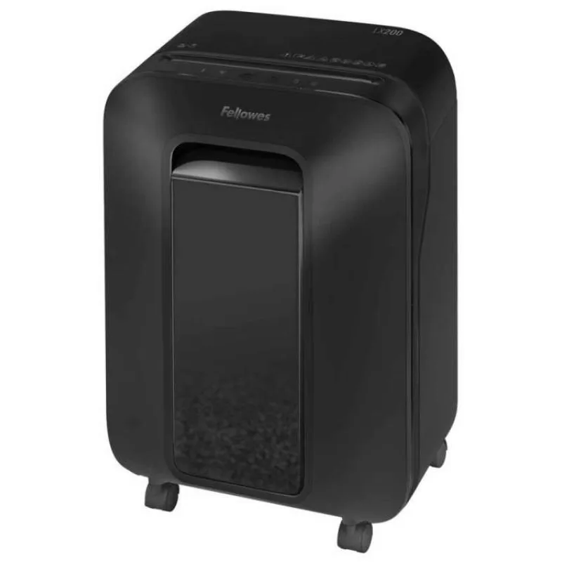 FELLOWES skartovač LX 200/ křížový řez 4x12mm/ objem koše 22 l/ stupeň utajení P-4 (důvěrné)/ černý (FELSHLX200)