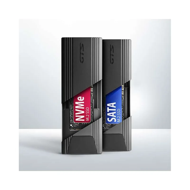 AXAGON box THIN pro M.2 NVMe SSD / EEM2-GTS2 / USB-C / USB 3.2 Gen2 / až 10 Gbit/s / kabel 50cm (EEM2-GTS2)