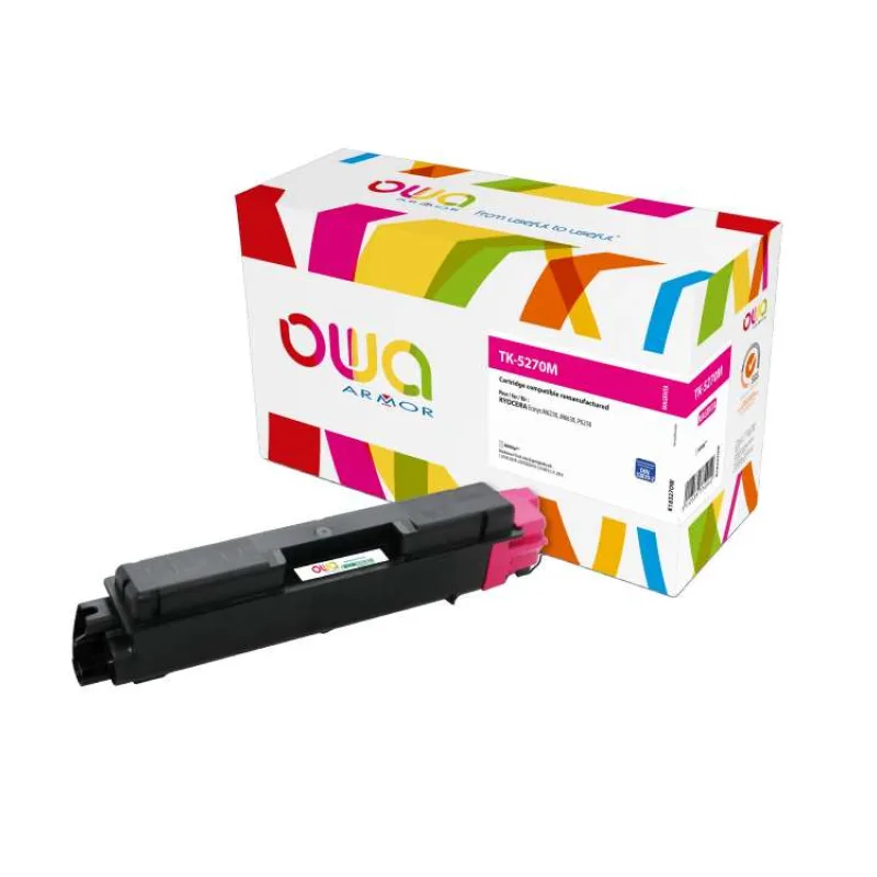 OWA Armor toner kompatibilný s Kyocera TK-5270M, 6000st, červená/magenta (K18327OW)