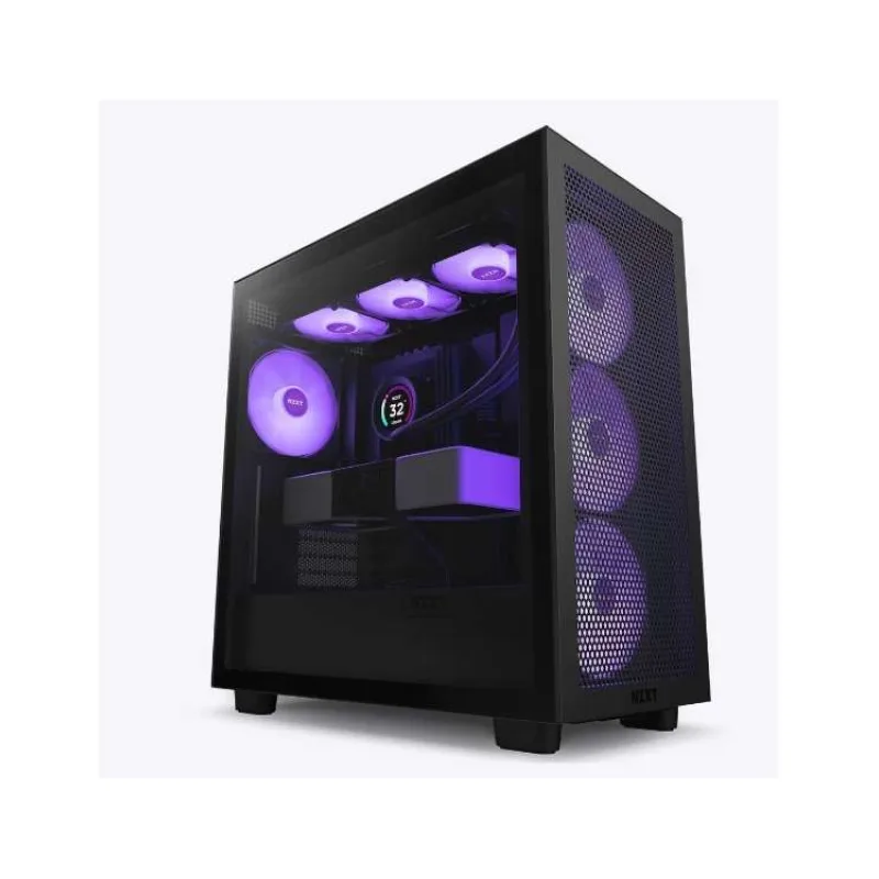 NZXT case H7 Flow RGB, ATX, Mid Tower, black (CM-H72FB-R1)