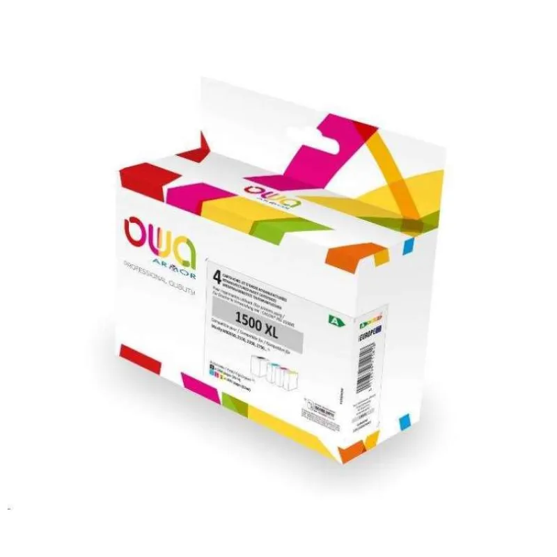 OWA ARMOR ink kompatibilný s Canon PGI1500XL, 4-pack (CMYK), 35ml/3x12ml/1200p/3x1030p (K10404OW)