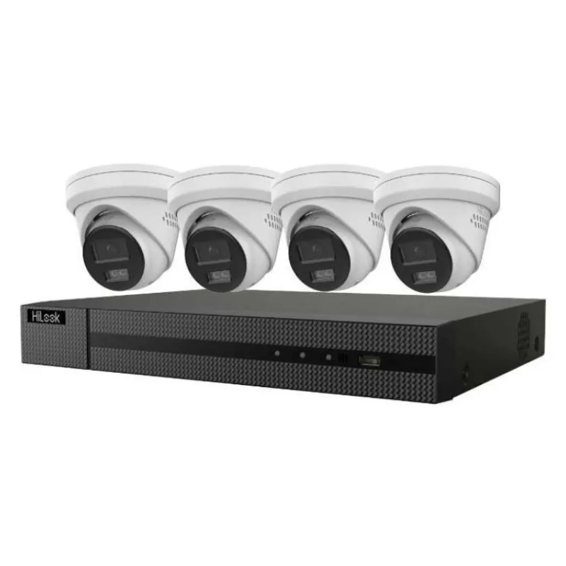 HiLook Powered by HIKVISION/ Smart Hybrid Light KIT 6Mpx Turret 2TB/ 1x NVR-108MH-C/8P/ 4x IPC-T260HA-LUF (301501877)
