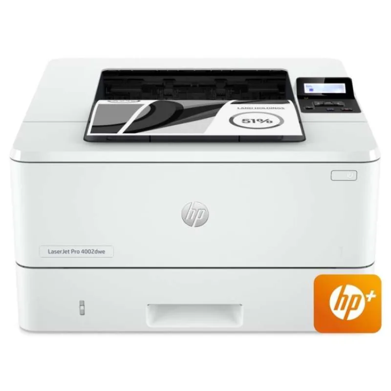 HP LaserJet Pro 4002dwe/ čb/ A4/ 40ppm/ 1200x1200dpi/ USB/ LAN/ wifi/ duplex/ HP Smart/ AirPrint™/ HP+ (2Z606E#B19)