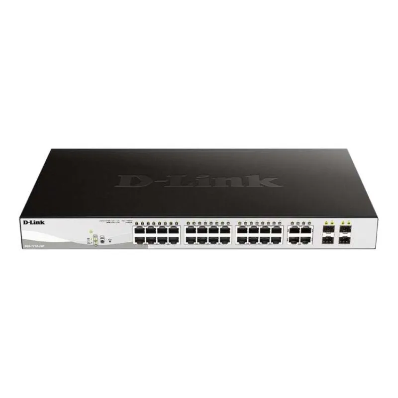 D-Link DGS-1210-24P, 24 PoE 10/100/1000 Base-T port + 4 TP/SFP Combo Ports (DGS-1210-24P/E)