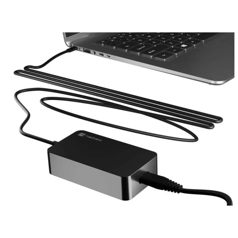 Nabíječka Natec GRAYLING 45W USB-C pro notebooky, tablety, smartphony (NZU-2033)