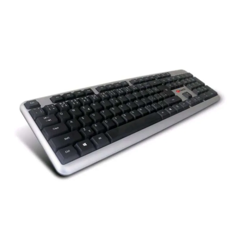 C-TECH klávesnice CZ/SK KB-102 USB slim silver (KB-102-U-SL)