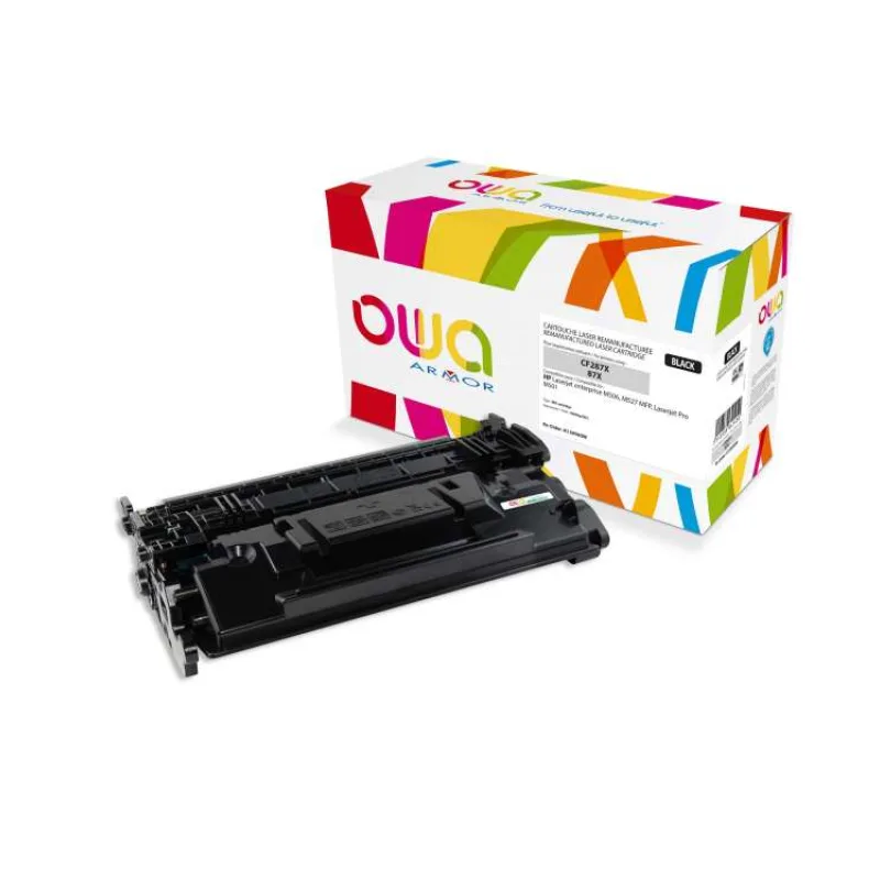 OWA Armor toner pre HP Laserjet Ese M501, M506, M520, M527 MFP,18000 strán, CF287X, čierna/čierna (K15959OW)