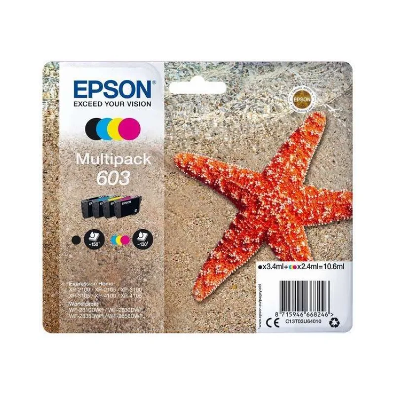 EPSON cartridge T03U640 (black/cyan/magenta/yellow) multipack (hvězdice) (C13T03U64010)