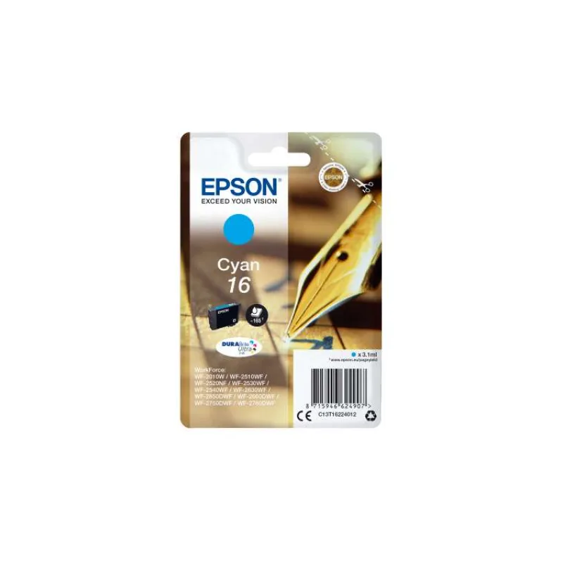 Epson Singlepack Cyan 16 DURABrite Ultra Ink (C13T16224012)