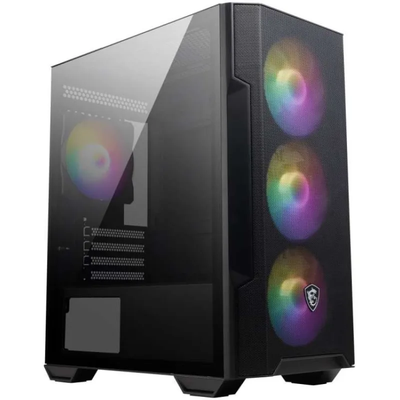 MSI skříň MAG FORGE M100R/ bez zdroje/ levé temperované sklo/ 4x 120 mm A-RGB fan/ 1x USB3.2/ černá (306-7G20R21-809)