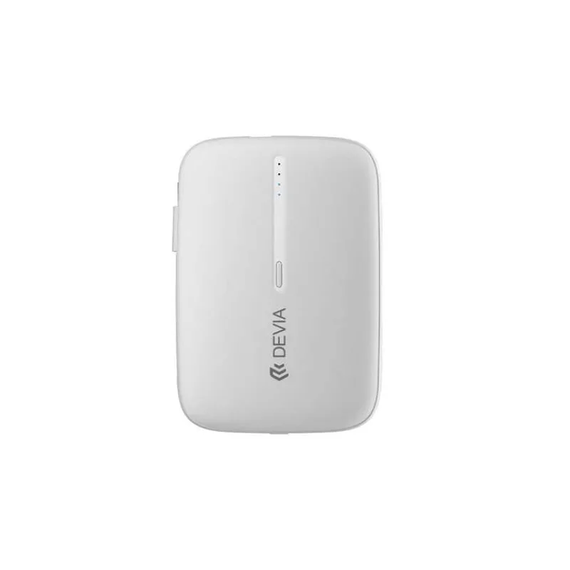 Devia powerbank Kintone Built-in Dual Cable 10000 mAh - Black (6938595387562)