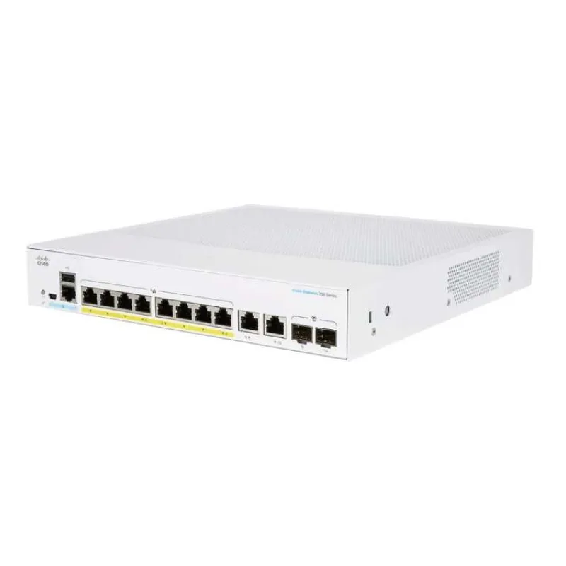 Cisco switch CBS250-8P-E-2G (8xGbE,2xGbE/SFP combo,8xPoE+,60W,fanless) - REFRESH (CBS250-8P-E-2G-EU-RF)