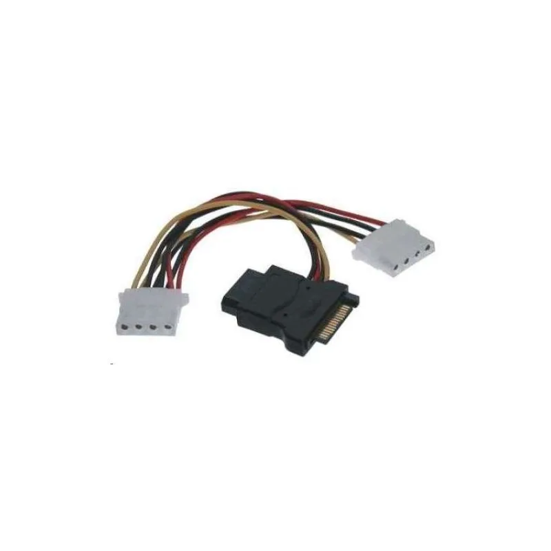 Napájací kábel PREMIUMCORD SATA (Y) redukcia - 3x Molex 5,25" (16 cm, rozdvojka) (kfsa-9)