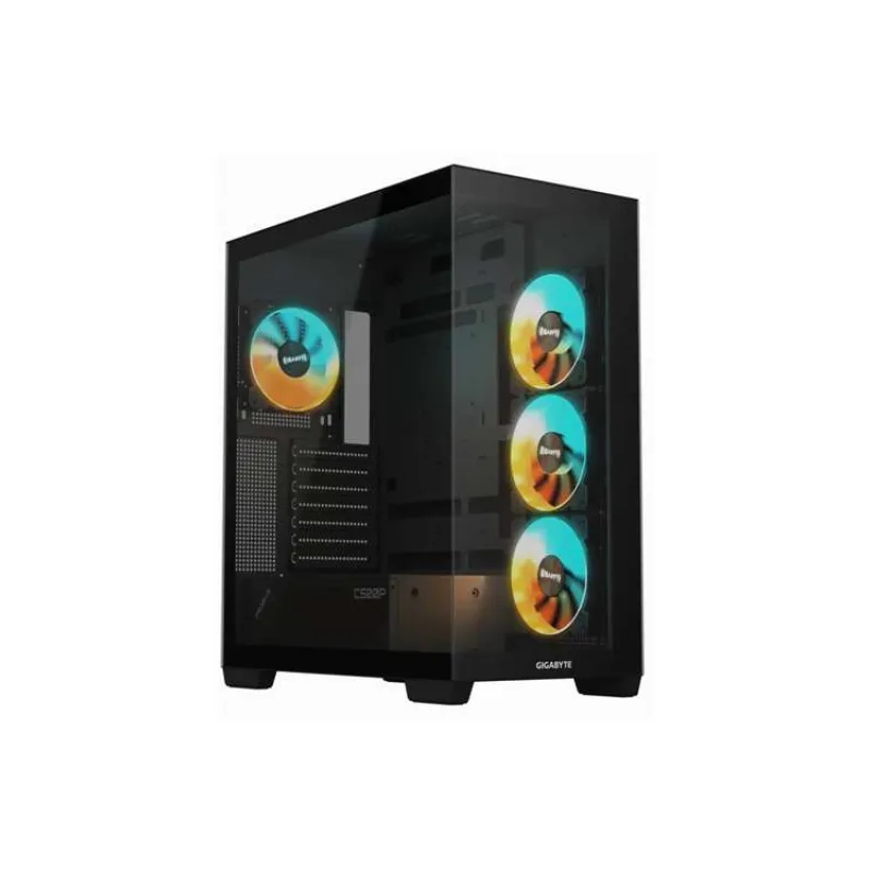 GIGABYTE C500 PANORAMIC STEALTH/Midi Tower/Transpar./Čierna (GB-C500P ST)