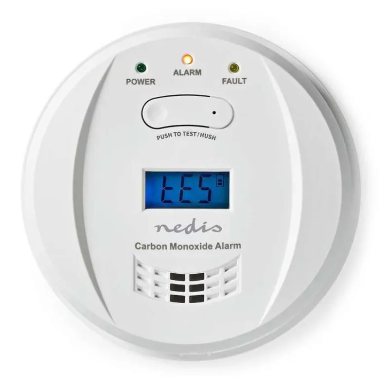 NEDIS detektor oxidu uhelnatého/ EN 50291/ hlasitost 85 dB/ 2x AA/ životnost až 5 let/ bílý (DTCTCO40WT)