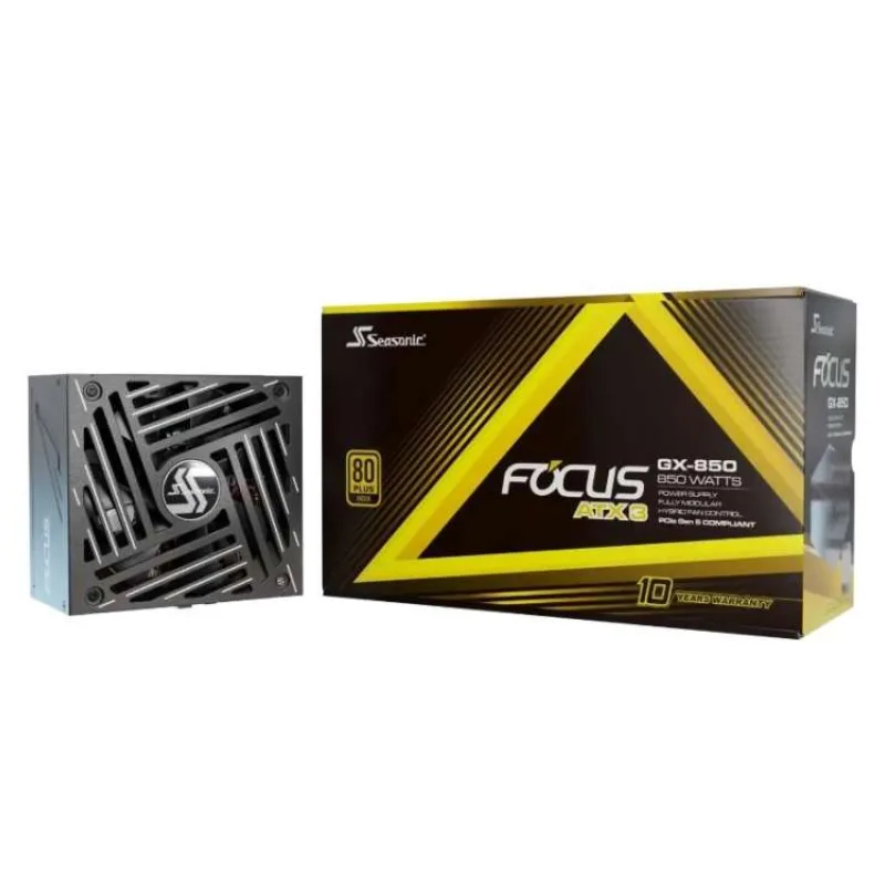 SEASONIC zdroj FOCUS GX-850 / SSR-850FX3 / ATX3.1 / akt. PFC / 135mm / modulární / 80+ Gold (FOCUS-GX-850-V4)