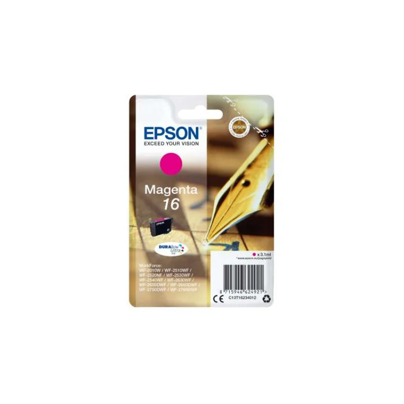 Epson Singlepack Magenta 16 DURABrite Ultra Ink (C13T16234012)