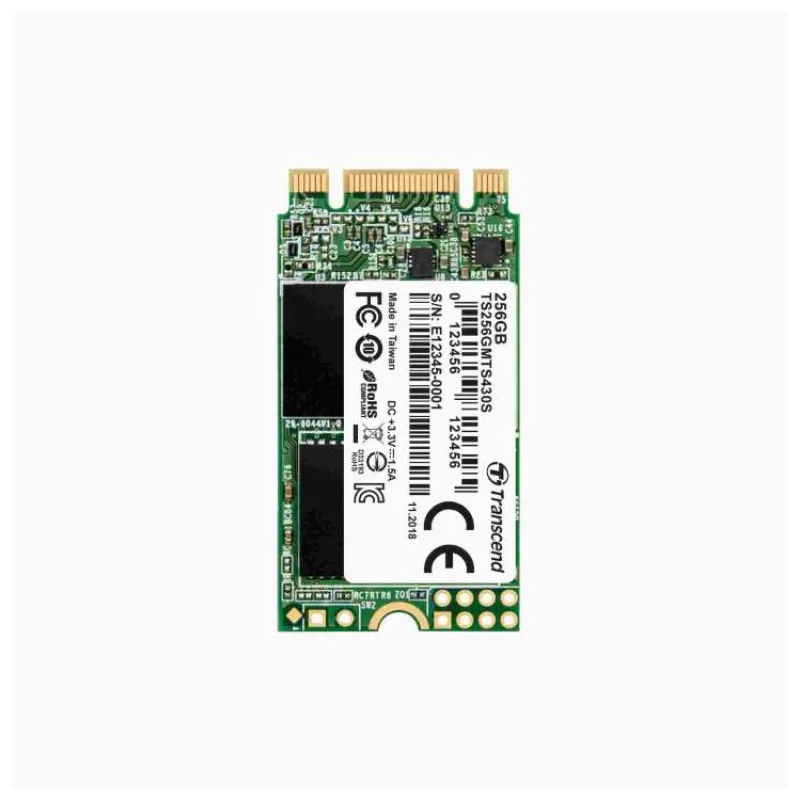 TRANSCEND Industrial SSD MTS430S 256GB, M.2 2242, SATA III 6 Gb/s, TLC (TS256GMTS430S)