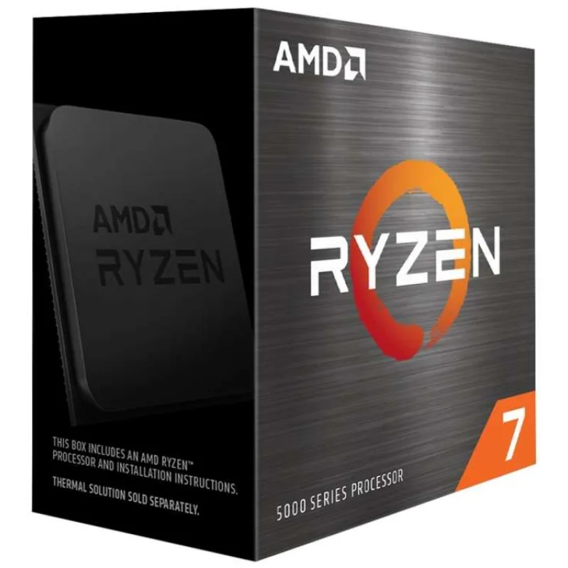 AMD, Ryzen 7 5700X, Processor BOX, soc. AM4, 65W, bez chladiča (100-100000926WOF)