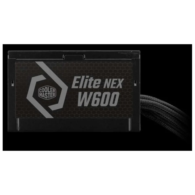 Cooler Master zdroj Elite NEX 600W 230V, 120mm, 80+ White, Mesh (opletené kabely) (MPW-6001-ACBW-BE1)