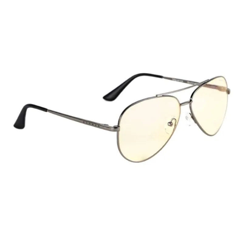 GUNNAR kancelářske/herní brýle MAVERICK GUNMETAL * jantárová skla * BLF 65 * GUNNAR focus (MAV-05001)