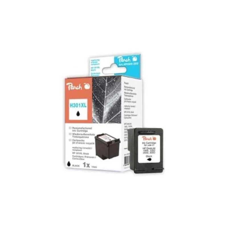 PEACH kompatibilní cartridge HP CH563E No.301XL, Black, 14 ml (314231)