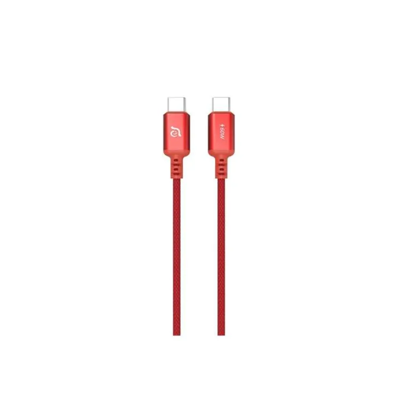 Adam Elements kábel CASA S120 USB-C na USB-C 60W 1.2m - Red (ACBADS120RD)